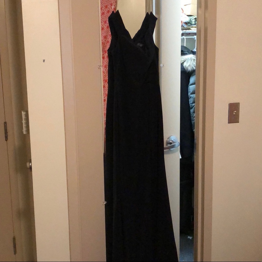 Black Windsor Formal Dress with Slit